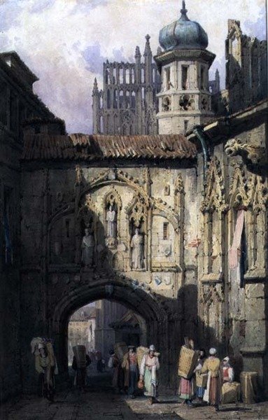 Veduta di Norimberga, c.1823 da Samuel Prout