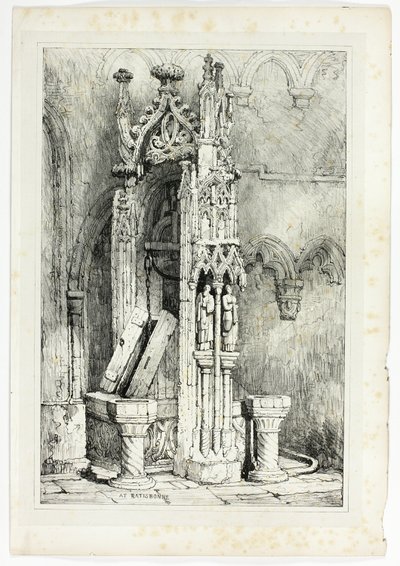 A Ratisbonne, da facsimili di schizzi fatti nelle Fiandre e in Germania da Samuel Prout
