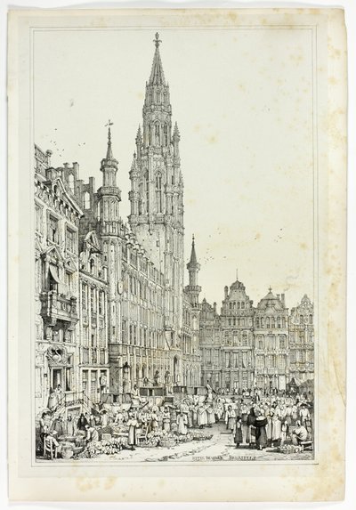 Hotel de Ville, Bruxelles da Samuel Prout