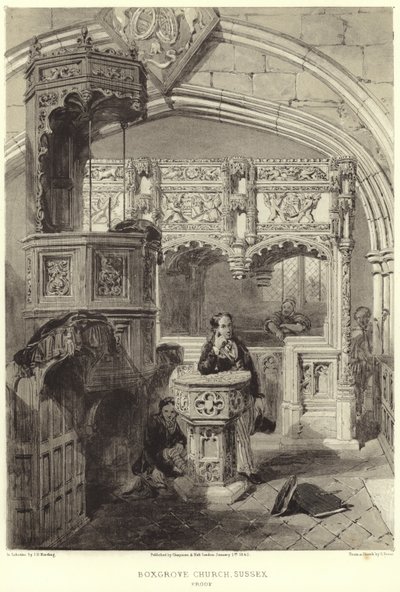 Interno della Chiesa di Santa Maria e San Biagio da Samuel Prout