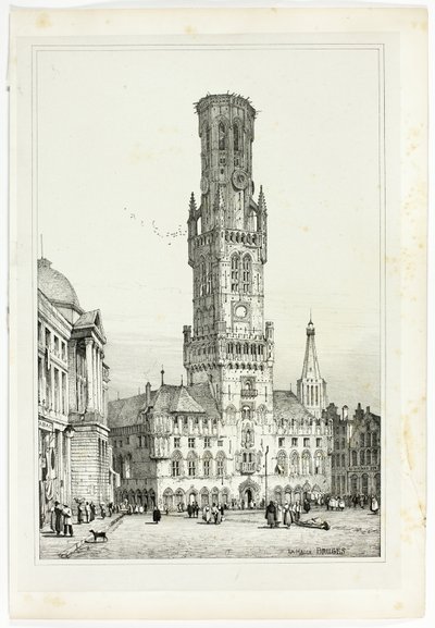 La Halle, Bruges da Samuel Prout