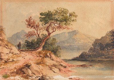 Paesaggio con figura da Samuel Prout
