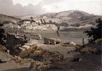 Paesaggio, con fiume e villaggio da Samuel Prout