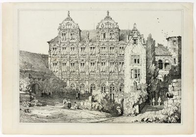 Parte del castello di Heidelberg da Samuel Prout