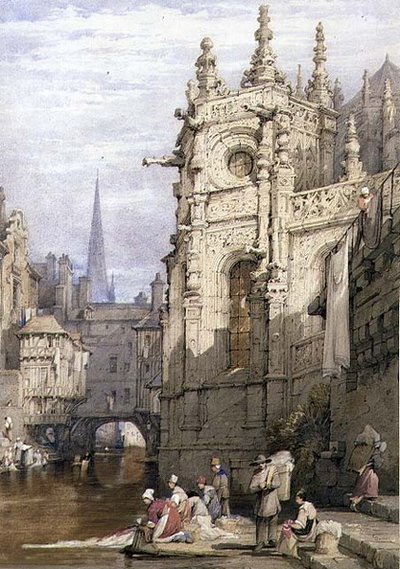 Scena con lavandaie da Samuel Prout