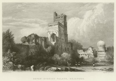 Palazzo a sette piani a Bejapore da Samuel Prout