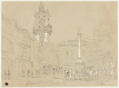 Piazza di Aix-en-Provence da Samuel Prout