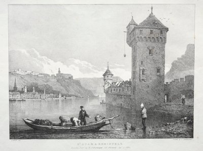 San Goar e Rheinfels da Samuel Prout