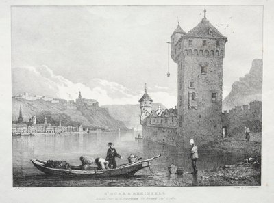San Goar e Rheinfels da Samuel Prout