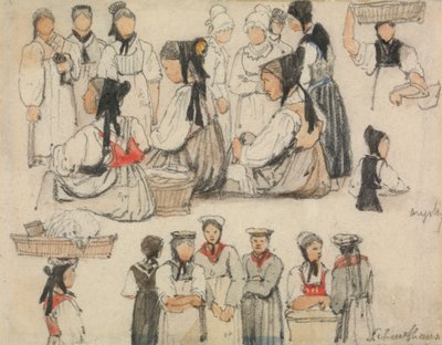 Studio di figure a Sciaffusa da Samuel Prout