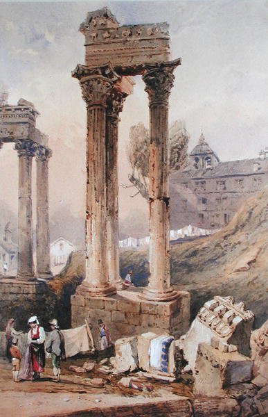 Tempio di Vespasiano da Samuel Prout