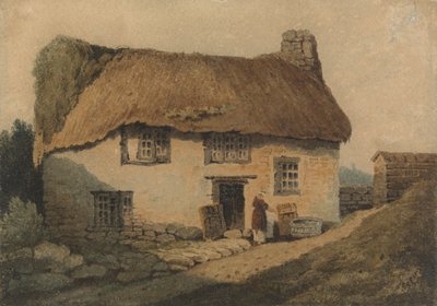 Il cottage con il tetto di paglia da Samuel Prout