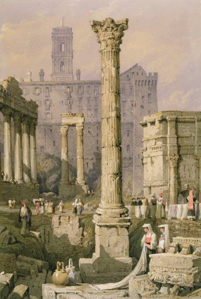 Veduta del Foro, Roma da Samuel Prout