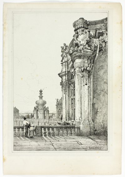 Palazzo Zwinger, Dresda da Samuel Prout