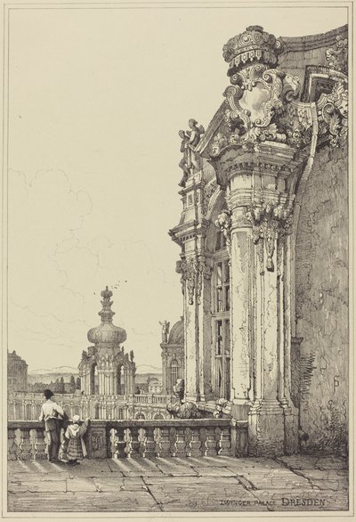 Palazzo Zwinger, Dresda da Samuel Prout