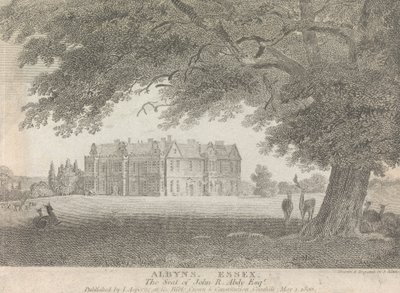 Albyns, Essex, la residenza di John R. Abdy, Esquire (pubblicato da L. Asperne); pagina 7 (Volume Uno) da Samuel Rawle