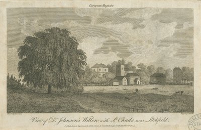 Lichfield - Salice del Dr. Johnson da Samuel Rawle
