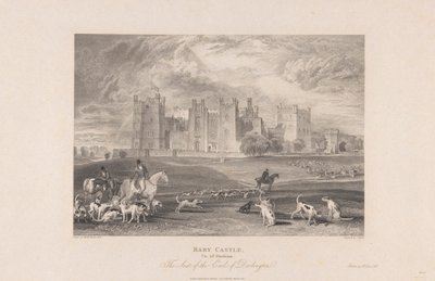 Castello di Raby, Contea di Durham da Samuel Rawle