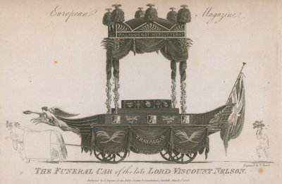 Il carro funebre del defunto Lord Viscount Nelson da Samuel Rawle