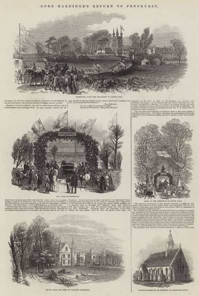 Il ritorno di Lord Hardinge a Penshurst da Samuel Read