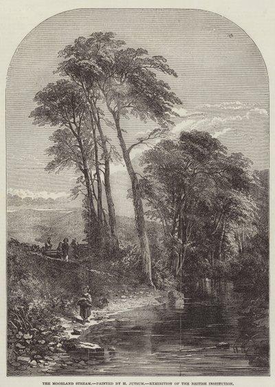 Il ruscello della brughiera, Esposizione della British Institution da Samuel Read