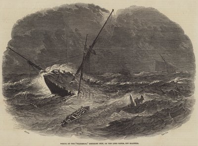 Naufragio della nave emigrante Floridian, sui Long Sands, al largo di Harwich da Samuel Read