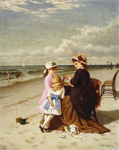 Sulla Spiaggia, 1881 da Samuel S. Carr