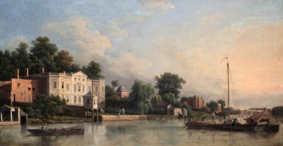 Vista della villa di Pope, Twickenham, Middlesex, c.1760 da Samuel Scott