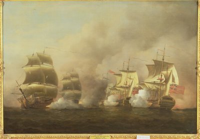 Azione al largo del Capo di Buona Speranza, 9 marzo da Samuel Scott