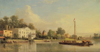 Villa di Alexander Pope (1688-1744), Twickenham, c.1759 da Samuel Scott