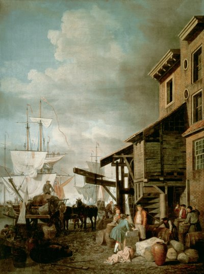 Custom House Quay da Samuel Scott