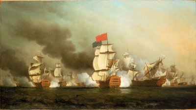 La vittoria di Lord Anson al largo di Capo Finisterre, 3 maggio 1747 da Samuel Scott