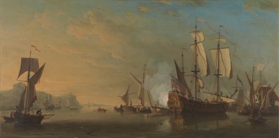 Navi al largo di Dover da Samuel Scott