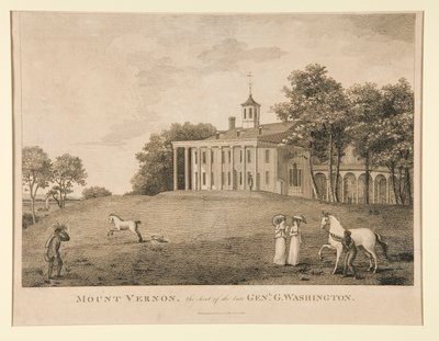 Mount Vernon, La Residenza del Defunto Gen. Washington da Samuel Seymour
