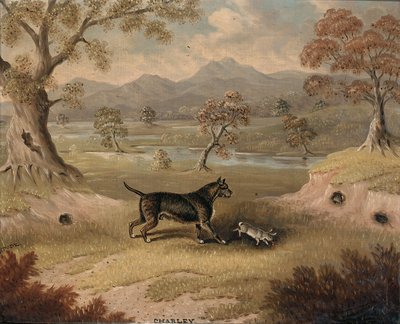 Charley, un Terrier con un Coniglio da Samuel Spode