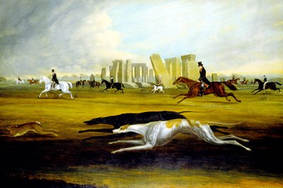 La famiglia Pinckney a caccia a Stonehenge da Samuel Spode