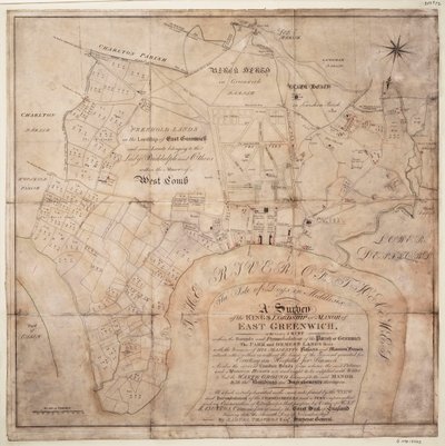 Indagine sulla signoria o maniero del re di East Greenwich da Samuel Travers