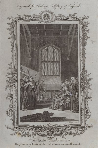 Il mandato di morte letto a Maria Stuarda nella sala in cui fu decapitata da Samuel Wale