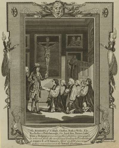 I sette vescovi presentano la loro petizione a re Giacomo II a St James