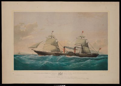 Il piroscafo postale reale Persia... Capitano C H E Jodkins (Inward Bound, al largo delle Skerries) Alla British and North American Royal Mail Steam Packet Company questa stampa è rispettosamente dedicata da Samuel Walters
