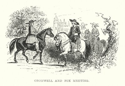 Incontro tra Cromwell e Fox (incisione) da Samuel Williams