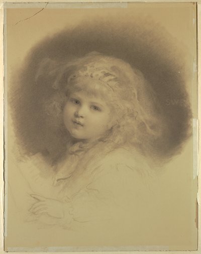 Ritratto di una giovane ragazza da Samuel Worcester Rowse