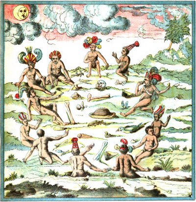 Champlain Indie Occidentali piatto LIX - Narrativa degli indiani da Samuel de Champlain