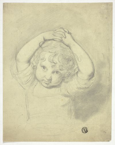 Bambino che tiene le mani sopra la testa da Samuel de Wilde