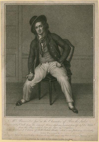 Il signor Bannister junior nel ruolo di Ben il marinaio da Samuel de Wilde