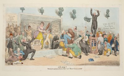 Tavola da The Satirist, pub. 1 marzo 1808 da Samuel de Wilde