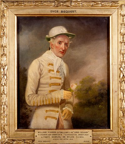 William Farren come Lord Ogleby in 
