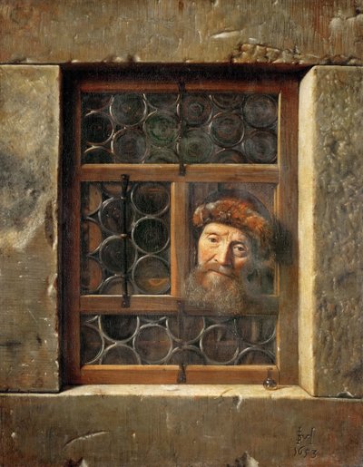 Vecchio alla finestra da Samuel van Hoogstraten