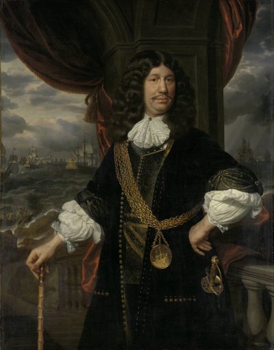 Ritratto di Mattheus van den Broucke (1620-1685). Consigliere delle Indie da Samuel van Hoogstraten