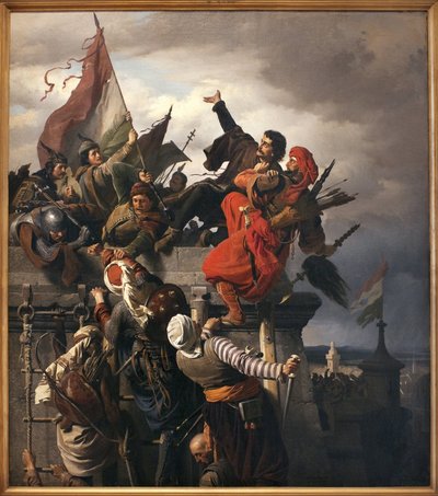Il sacrificio di Titusz Dugovics (? -1456). Eroe nazionale ungherese, distintosi durante l